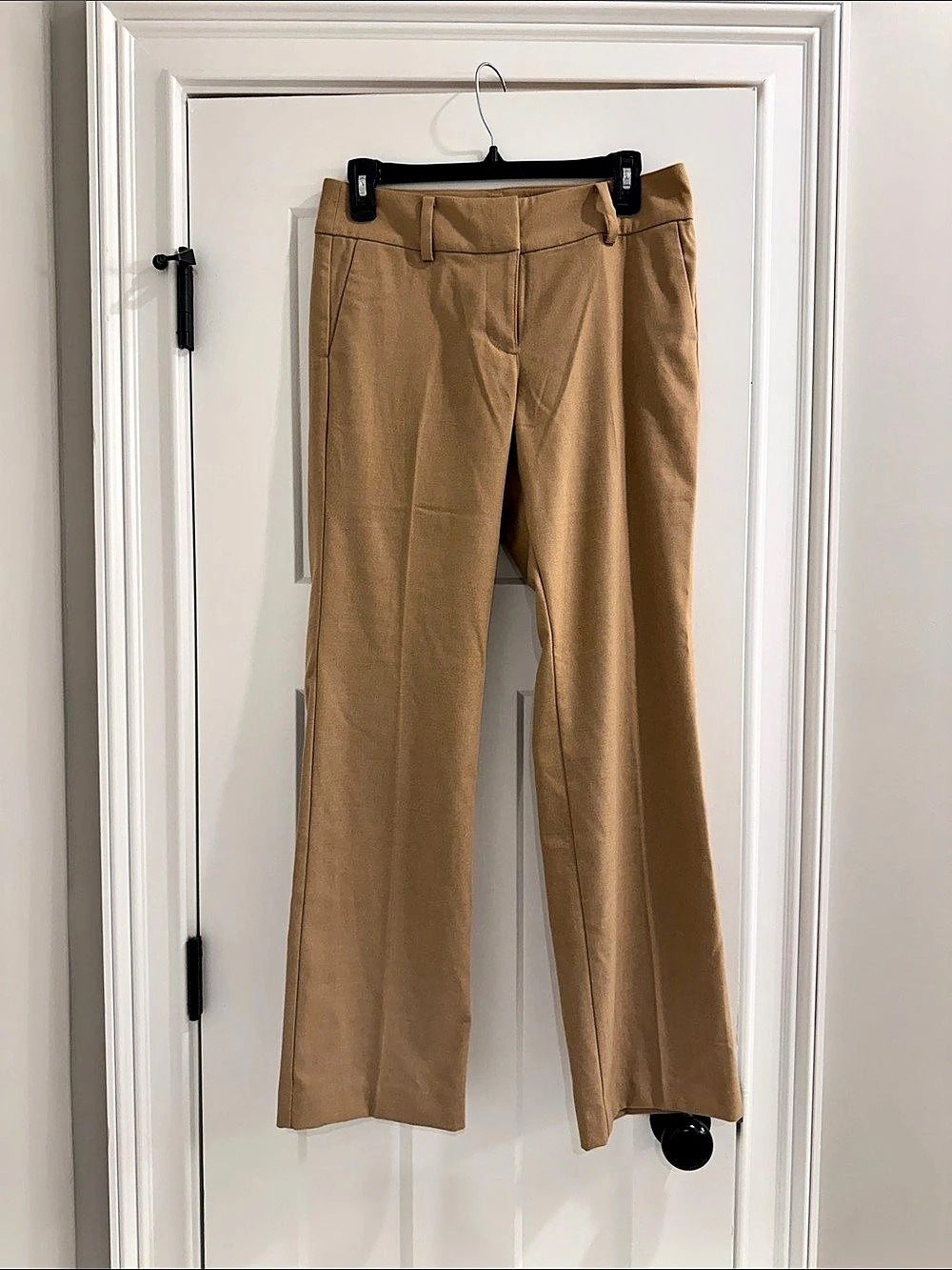 LOFT Outlet Straight Leg Tailored Dress Pants in Camel Size 4P NWT